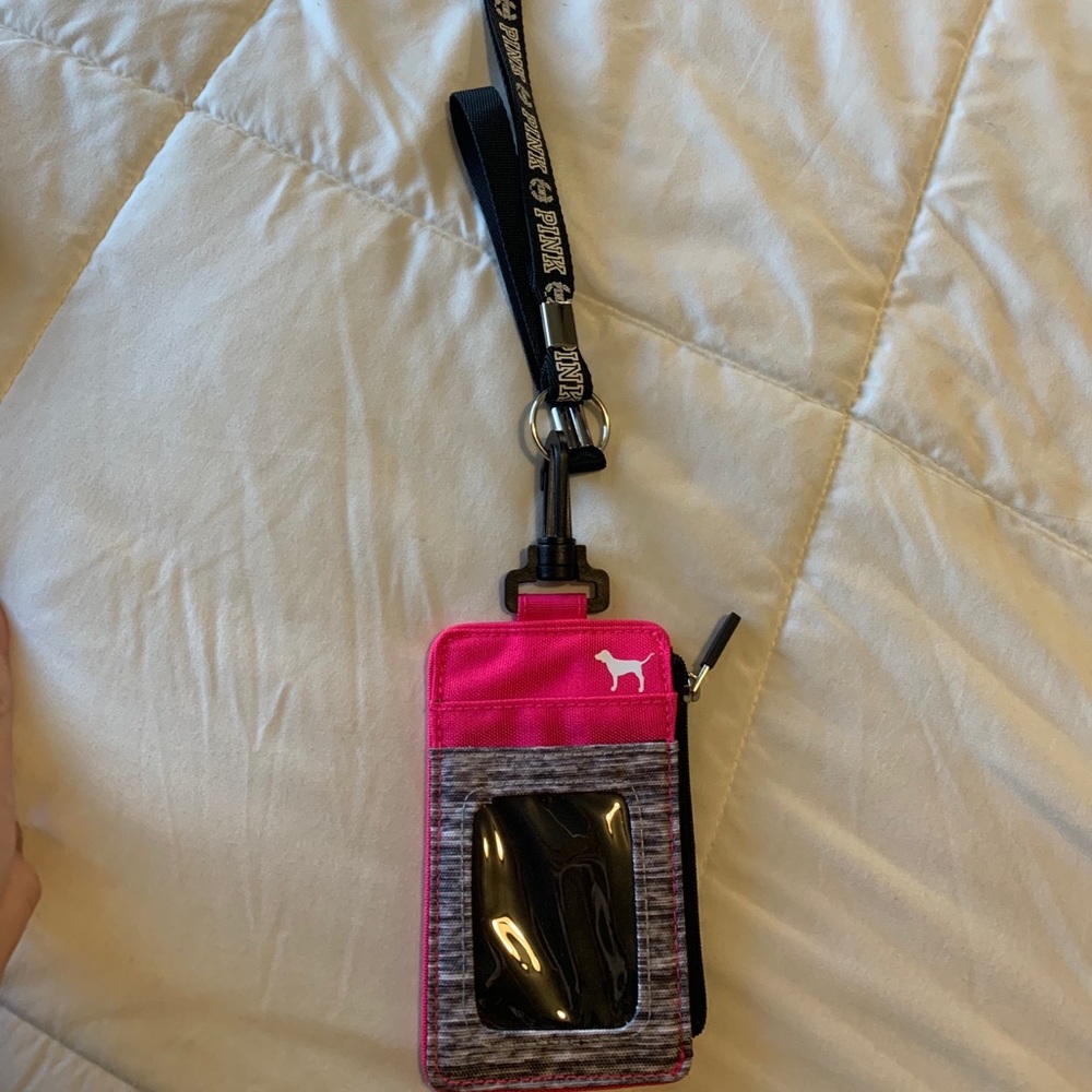 pink lanyard brand new